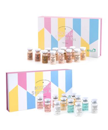 BB Glow Starter Kit Anti Aging BB Glow Serum for Microneedling Pigment Foundation 2 Kits 24 Vials BB Glow Serum + BB Glow Pigment Kit
