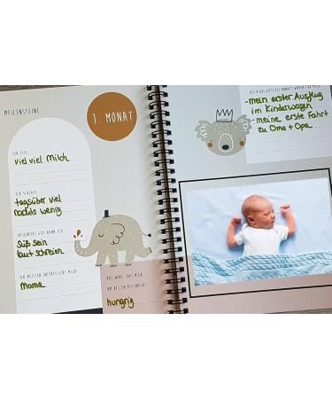 My First Year Baby Album - Fillable Baby Book for Cherishing Memories | International Shipping Available - Buy Online on SooperMarket.com
