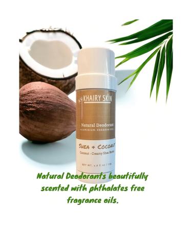 Khairy Skin Natural Deodorant with Cocoa Butter & Moroccan Argan Oil - Aluminium Free (Shea & Coconut) - Buy Online on SooperMarket.com
