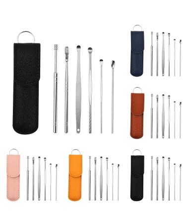 5 Set 30PCS Professional Ear Wax Removal kit Earwax Removal Ear Pick Tools Reusable Spiral Ear Cleaner Ear Curette Cleaner Earwax Cleaner Tool (Multicolor)