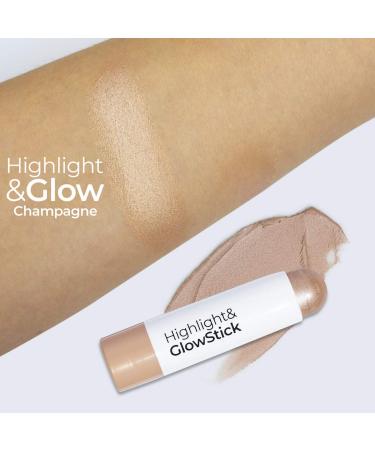 MCoBeauty Highlight and Glow Stick - Luminous Cream Balm Highlighter Stick - Champagne - 0.35 Oz - Buy Online on SooperMarket.com