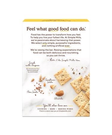 Simple Mills Almond Flour Crackers - Black Cracked Pepper | Gluten Free, Vegan, Healthy Snacks | 4.25 oz - Buy Online on SooperMarket.com