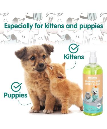 Nobleza Puppy Shampoo - Mild Safe & Non-Toxic Dog & Cat Shampoo for Smooth Fur & Odor Control with Coconut Fragrance (500ml) - Buy Online on SooperMarket.com