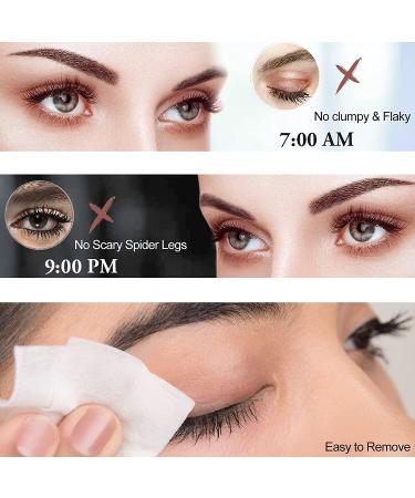 4D Silk Fiber Lash Mascara & Eyeliner Set - Black Waterproof Liquid Eyeliner & Mascara for Sky High Volume and Lengthening - No Clumping Formula - Buy Online on SooperMarket.com