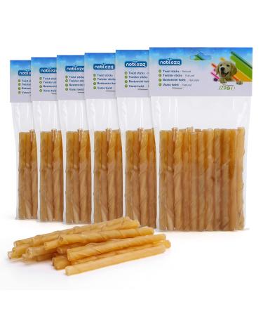 Nobleza - Caus sticks dog for dental care size 125 mm x 10 mm caustic ticks for dogs 100% of course 120 pack low in fat high in protein no artificial additives