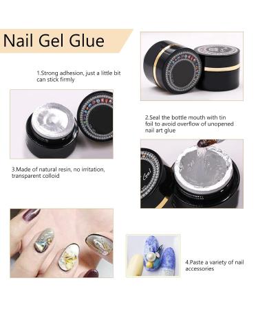 Rhinestone Glue For Nails Gel Nail Glue Nail Gem Glue Nail Rhinestone Glue Gel UV Gel Glue Rhinestone Accessory Nail Gem Glue For Nail Art Adhesive - Buy Online on SooperMarket.com