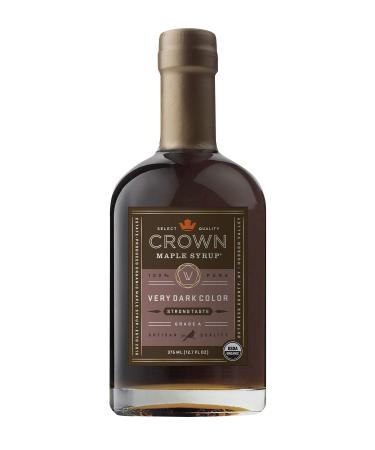 Crown Maple Very Dark Color Strong Taste Organic Maple Syrup Strong 12.7 Fl Oz (Pack of 1)
