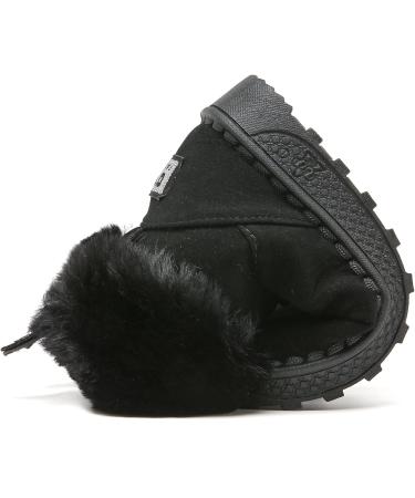 Yeeteepot Baby Girls Boys Winter Snow Boots - Warm Lined Plush Shoes | Anti-Slip Toddler Indoor Booties 3 UK Black - Buy Online on SooperMarket.com