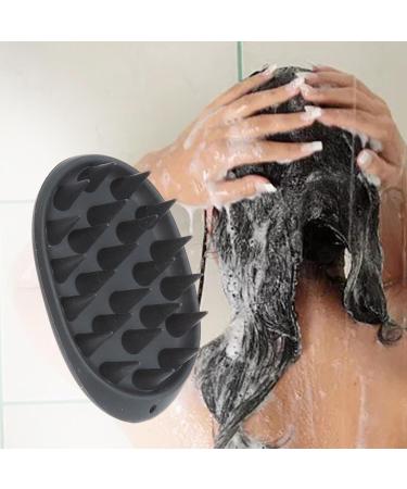 Magideal 2x Scalp Brushes - Deep Cleaning Shampoo Brush for Men & Women | Manual Head Massage Hair Wash - Black - Buy Online on SooperMarket.com