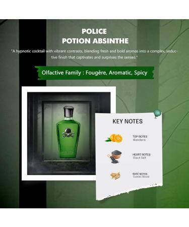 Police Potion Absinthe For Men 3.4 oz EDP Spray - Buy Online on SooperMarket.com