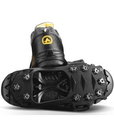 High-Performance Ice Klampen Crampons 10 Teeth Spikes for Enhanced Grip on Shoes | Anti-Slip Spikes for Winter Hiking & Walking - Buy Online on SooperMarket.com