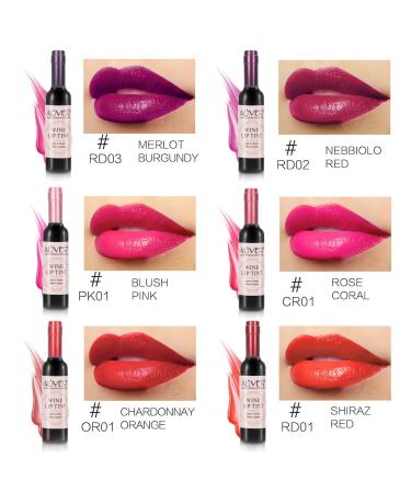 Moulis 6-Piece Matte Liquid Lipstick Set - Waterproof, Long-Lasting Lip Tints in Wine Colors - Mini Makeup Sticks in Wine Bottle Cover - 0.24oz Each - Buy Online on SooperMarket.com