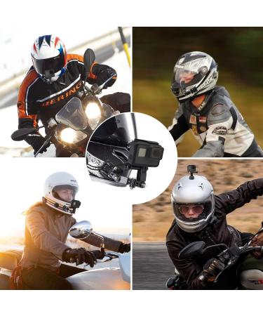 Quotre Camera Helmet Bracket Kit - Universal 3-Way Swivel Accessory for Action Cameras - Compatible with Insta 360 & GoPro Hero - Buy Online on SooperMarket.com