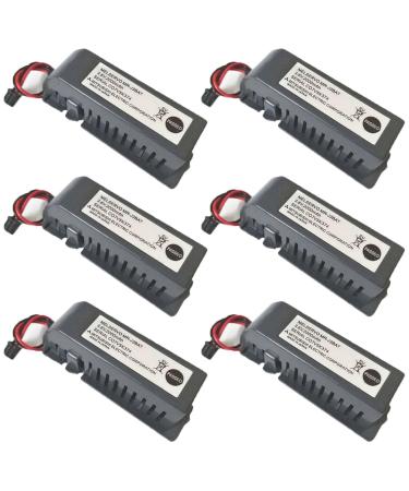 WELLVEUS 6 Pack MR-J3BAT Battery for MELSERVO MR-J3BAT for ER6VC119A/B 3.6V 2000mAh