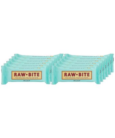 Raw Bite Peanut Raw Food Bars - Pack of 12 (12 x 50g) | Healthy Snack for Energy & Nutrition - Buy Online on SooperMarket.com