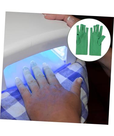 Gogogmee 1 Pair Nail Gloves Nail Fingerless Manicure Gloves Nail Art Tools Manicure Gloves Fingerless Gloves UV Shield Gloves Sunscreen Gloves 20X8X0.4CM - Buy Online on SooperMarket.com