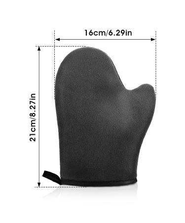 WLLHYF Self Tanning Mitt Applicator - Ultra Soft 3D Design Glove for Face and Back - Black Tanner Mitts for Smooth Application - Buy Online on SooperMarket.com