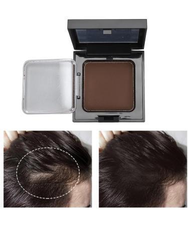 Hairline Powder Hairline Shadow Pressed Powder Instantly Conceals Alopecia White Hair Root Cover Temporary Hair Shading Powder for Thinning Bald Spots Windproof Sweatproof 12g Dark Brown - Buy Online on SooperMarket.com