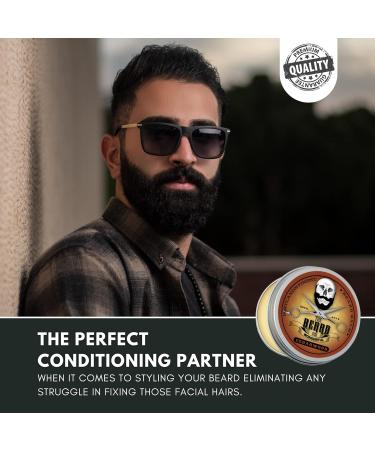 Cedarwood Beard Balm & Mustache Wax Styling Set - 30ml Balm & 15ml Wax - The Beard and The Wonderful - Buy Online on SooperMarket.com