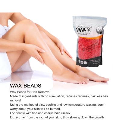 500g Rose Hard Wax Beads for Hair Removal - Unisex Wax Beans for Smooth Skin - Buy Online on SooperMarket.com
