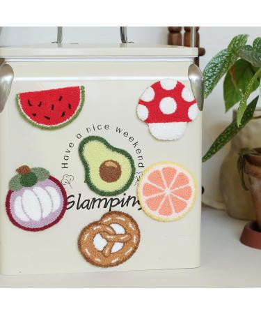 Hand U Journey 6PCS Embroidery Punch Needle Food Series Magnets Set - DIY Rug Punch Decor for Kids & Adults - Buy Online on SooperMarket.com