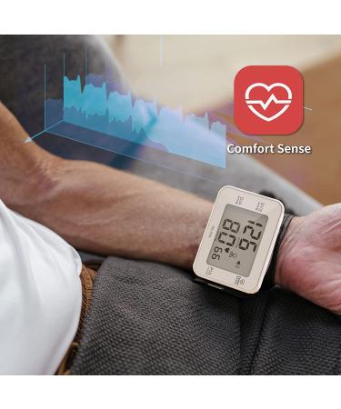 Wrist Blood Pressure Monitor with Voice Broadcast & Large Display Screen - Automatic BP Cuff with Irregular Heartbeat Indicator - 180 Readings Memory - Carrying Case - Buy Online on SooperMarket.com