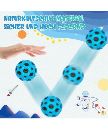 Buy Aihaoyu 6-Piece Astro Jump Ball Set - High Bouncing Mini Colored Rubber Balls for Indoor & Outdoor Fun - Buy Online on SooperMarket.com