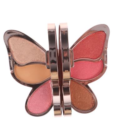 NOLITOY Shimmer Blush 2 Pcs Eyeshadow Palette Tray Abs Cosmetic Girl Makeup Eyeshadow 0.04 Ounce (Pack of 1) As Shown 4x2pcs