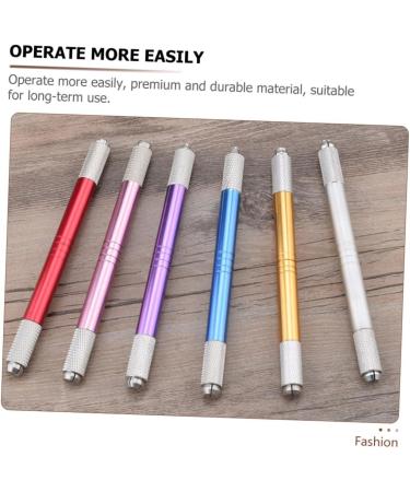 Gogogmee 7pcs Embroidery Pen Microblading Eyebrow Pen Eyebrow Needle Pen Pen Aluminum Alloy - Buy Online on SooperMarket.com