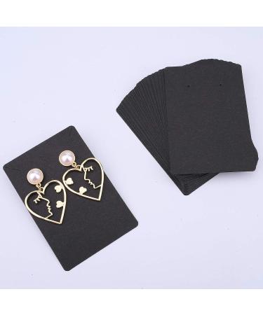 120-Set Earring Display Cards with Self-Seal Bags - Necklace Holder Earring Tags for Jewelry - Black, 3.5 x 2.4 Inches - Buy Online on SooperMarket.com