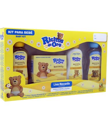 Ricitos de Oro Baby Kit - Hypoallergenic Chamomile Shampoo Soap Lotion & Cologne | Perfect for Sensitive Skin - Buy Online on SooperMarket.com
