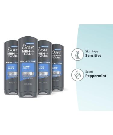 Dove Men+Care Sport Body & Face Wash - 18 FL Oz (Pack of 4) | Cleanses, Restores Skin, Washes Away Bacteria - Buy Online on SooperMarket.com