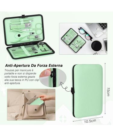 Jupeli Nail Set - Professional Pedicure & Manicure Kit for Men | Stainless Steel Nail Clippers & Grooming Tools - Perfect Valentine s Day & Christmas Gift (Green) - Buy Online on SooperMarket.com