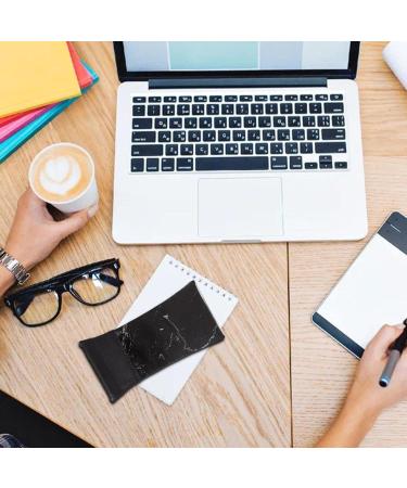 Facynde Sunglasses Pocket Case - Water-Repellent PU Leather with Marble Design | Soft Bag for Men & Women - Stylish Black Glasses Case - Buy Online on SooperMarket.com