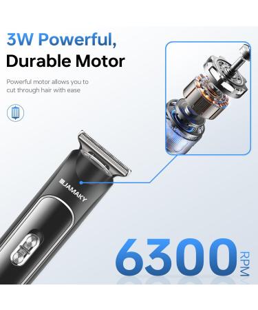 Ultimate Cordless Beard Trimmer for Men | 6300RPM T-Edgers 120 Min Run 3 Combs & Spotlight - International Shipping - Buy Online on SooperMarket.com