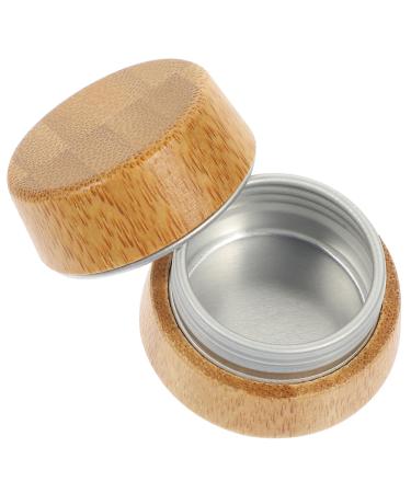 TENDYCOCO Aluminum Tin Box Empty Cream Jar Lip Balm Containers Tins Sample Containers Small Containers Aluminum Tin Cans Empty Makeup Jars Candle Tin Jar Travel Bamboo Daily Use Screw Cap