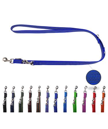 Dog linen adjustable / double linen for medium and large dogs / 2m / 2.40m / 2.80m / 3.50m / 5m (blue 2.80m) 2.80m blue