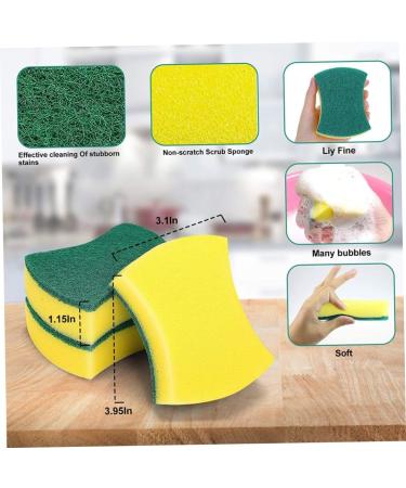 Kitchen Cleaning Sponges 24 Packs Eco Non-Scratch for Dish Cleaning Scrub Sponges Dish Cleaning Scrub Sponges - Buy Online on SooperMarket.com