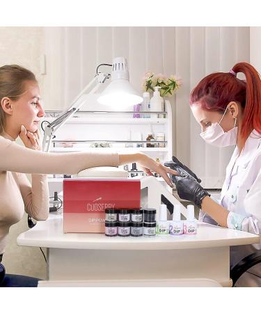 Dip Powder Nail Kit - 8 Color Cooserry Starter Set for Professionals and Beginners - No Lamp Needed - Buy Online on SooperMarket.com