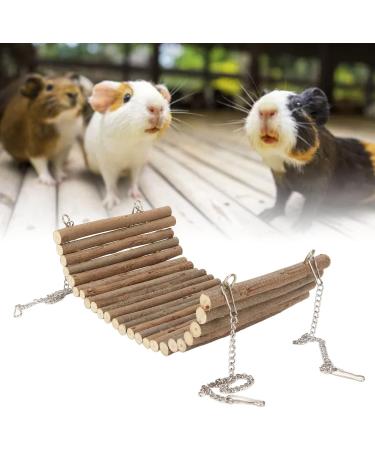 Rabbit Wood Swing Hammock - Multifunctional Natural Wooden Resting Platform for Hamsters Mice & Sparrows (15x30 cm) - Buy Online on SooperMarket.com