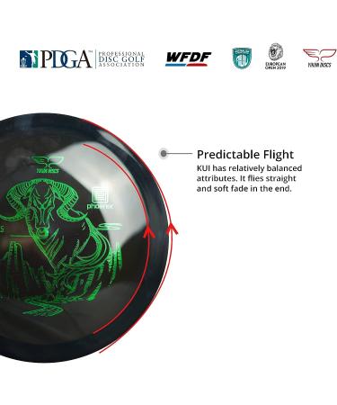 Yikun Professional PDGA Approved Disc Golf Midrange 165-175g - Stable and Versatile Black Disc for Outdoor Games - Buy Online on SooperMarket.com