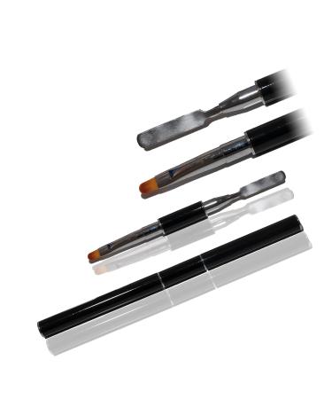 Professional Polyacrylic Gel Brush Cats Tongue with Gel Spatula | Size 6 | RM Beautynails - Ideal for Nail Art & Design - Buy Online on SooperMarket.com