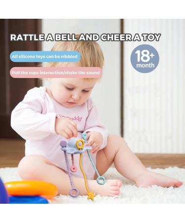 Shenrongtong Drawstring Activity Toys | Interactive Spinner Sensor Toys for Toddlers | Soft & Child-Friendly Nativity Toy in Blue - Buy Online on SooperMarket.com