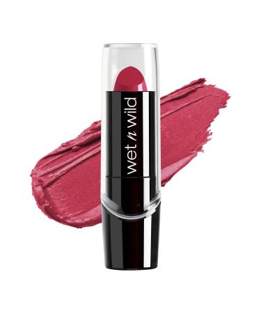 wet n wild Silk Finish Lipstick| Hydrating Lip Color| Rich Buildable Color| In The Near Fuchsia Pink