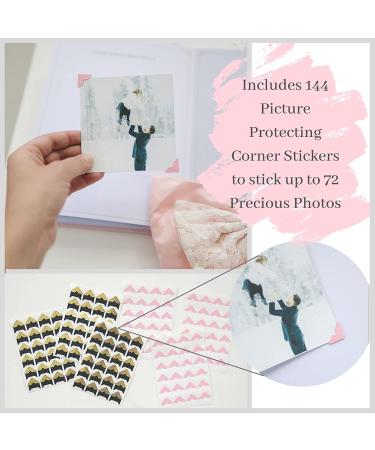 Rayne Baby Princess Memory Book Kit | Baby Journal Scrapbook with Keepsake Box, Pouches & Boho Milestone Stickers | Girl Baby Album | Perfect Princess Baby Gift - Buy Online on SooperMarket.com