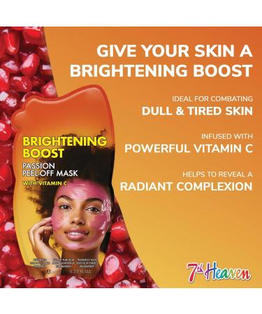 7th Heaven Passion Peel Off Face Mask with Vitamin C - Brightening Boost - All Skin Types - Buy Online on SooperMarket.com