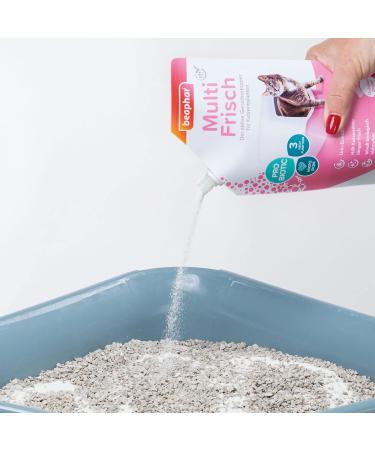 Beaphar Multi Frisch Odor Stopper for Cat Toilets - Probiotics Biodegradable pH-Neutral - 400g - Protects Microbiome - Buy Online on SooperMarket.com