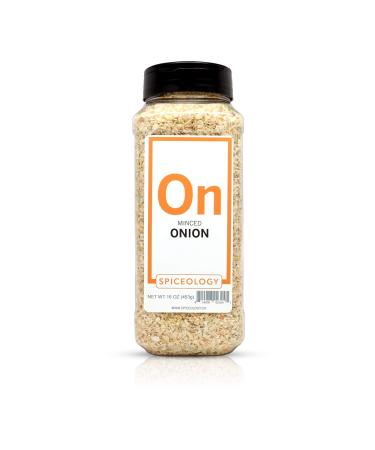 Minced Onion - Spiceology Dried Minced Onions - 16 ounces