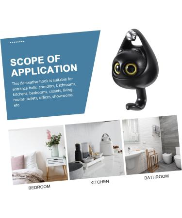 Cabilock Small Hooks Wall Hanging Decor Hooks Home Decor Keychain Door Hook Wall Hook Key Chain Cartoon Shelf Girl 10.7X6.3X4.7CM White - Buy Online on SooperMarket.com