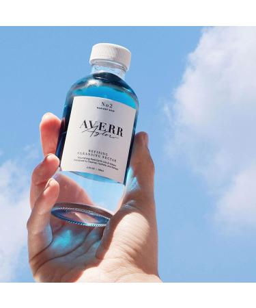 Averr Aglow Refining Cleansing Nectar | Rinseless Anti-Aging Natural Facial Cleanser & Makeup Remover for Fine Lines & Dark Spots - Buy Online on SooperMarket.com